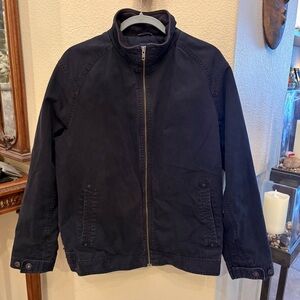 BOSSINI Men Black Full Zipped Bomber Jacket Size XL